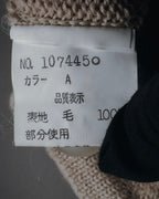 "Christian Dior" 90’s cable knit＆suede panel vest