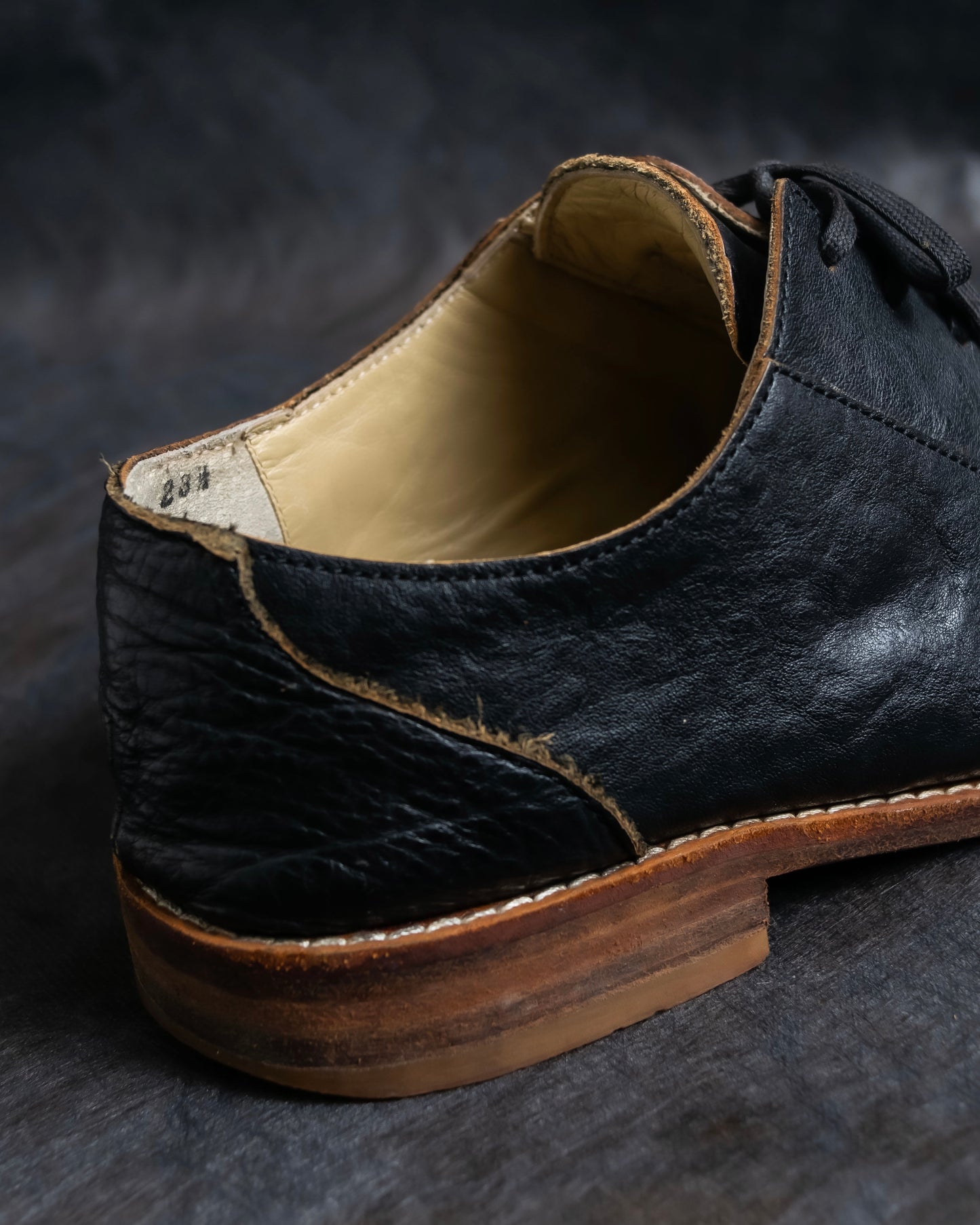 "tricot COMME des GARCONS" Western style leather derby shoes