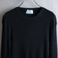 "PRADA" Ribbed black color pullover knit