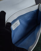 "Salvatore Ferragamo" Gancini motif structured white leather bag