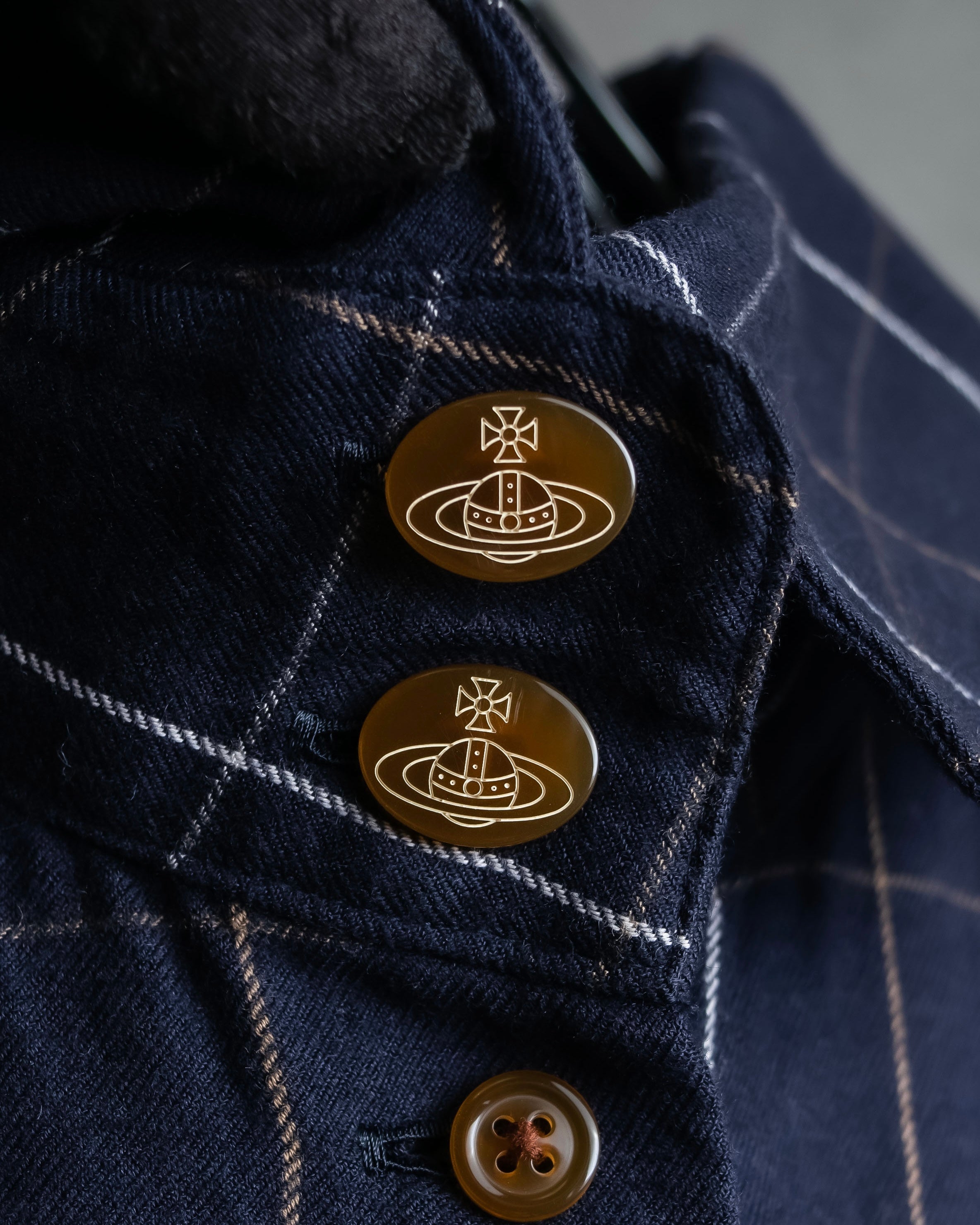 "Vivienne Westwood RED LABEL"
Windowpane print long shirt dress