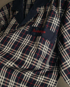 “Burberrys” 1998-1999 house check cotton pajama set