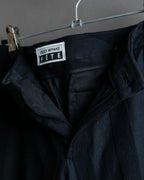 "ISSEY MIYAKE FETE" Fabric change stripe pattern wide slacks