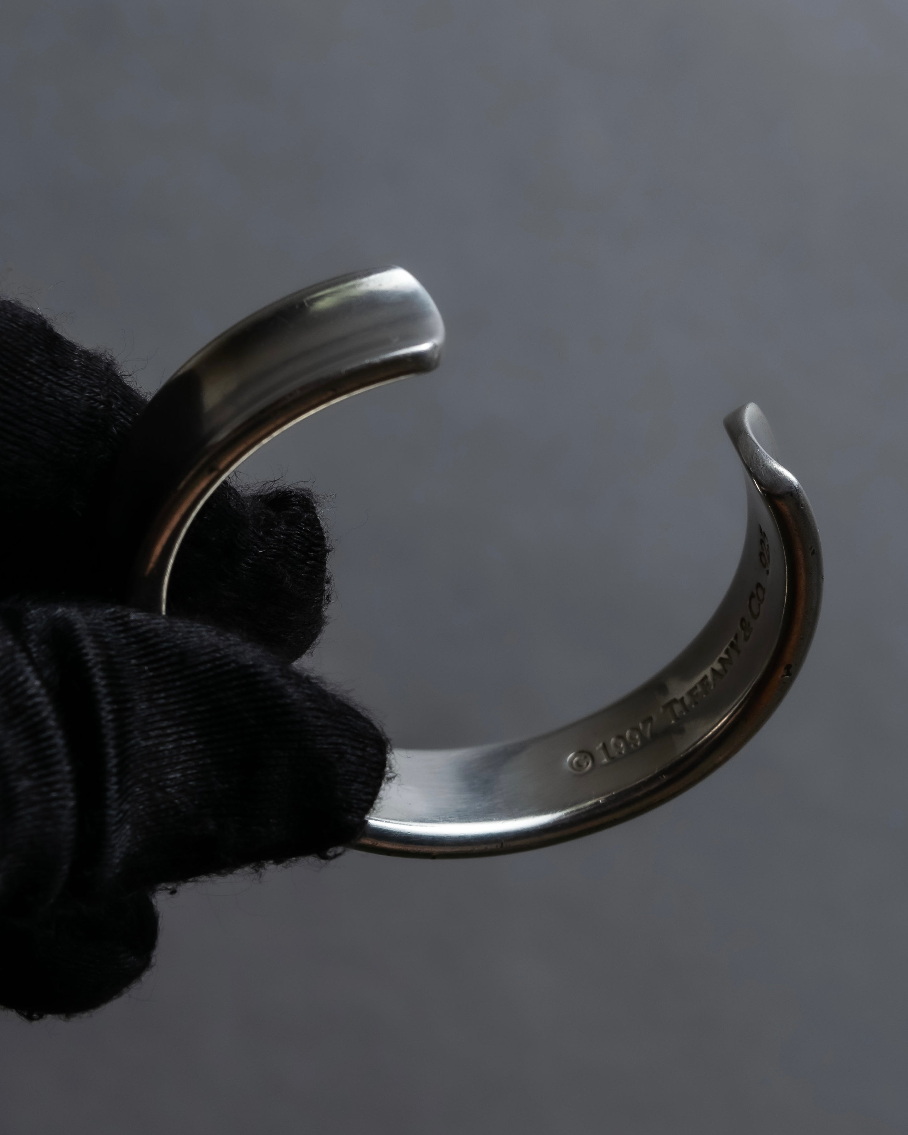 "Tiffany&Co" 1837 collection sterling silver cuff bangle