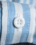 "Vintage light blue striped button-down shirt"