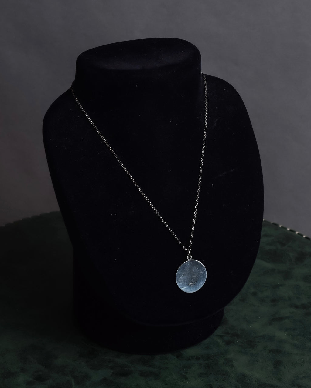 "Tiffany&Co" Olympic torch motif sterling silver necklace