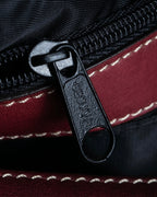 "SEQUOIA" Bordeaux color suede one-handle bag