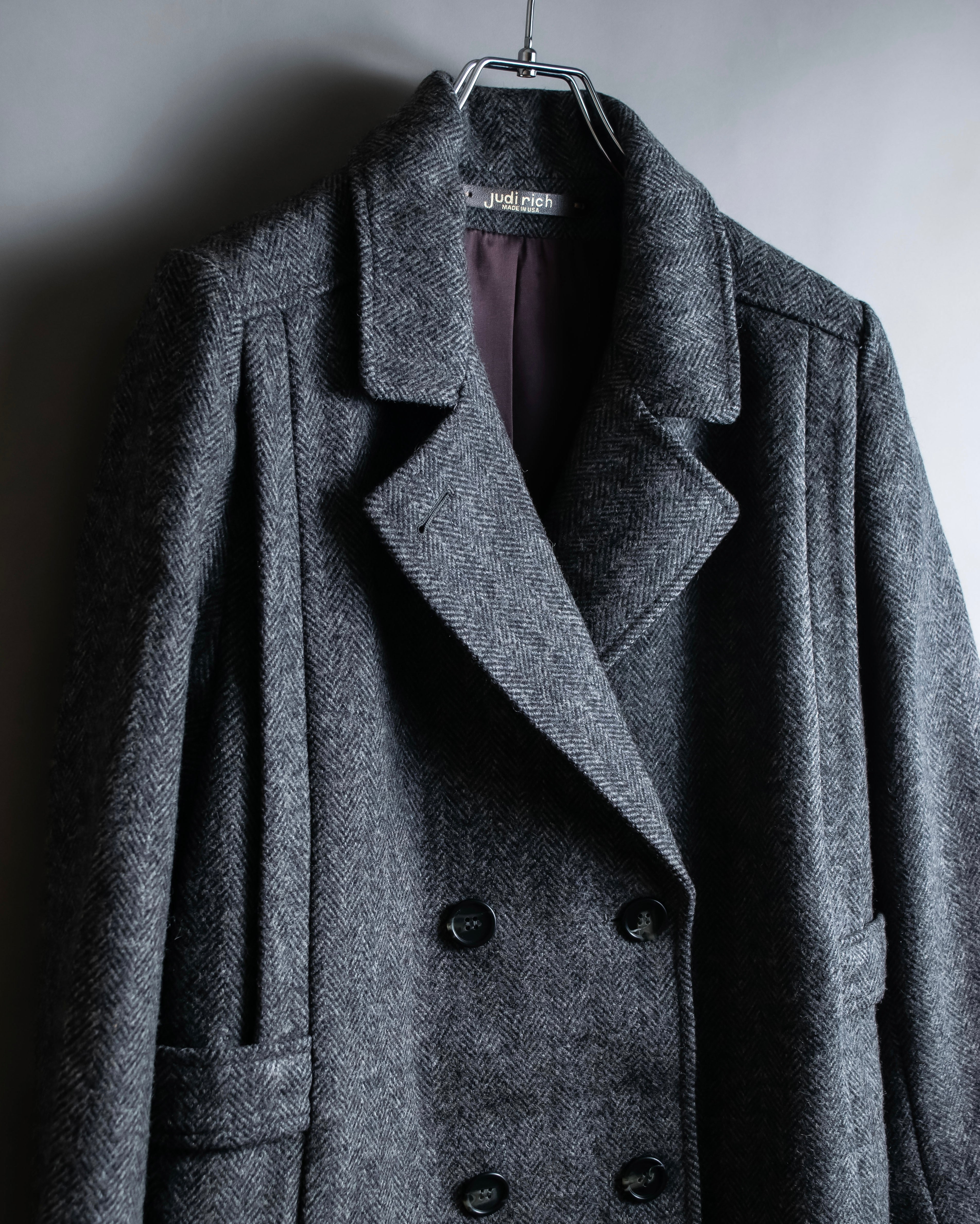 “Judi Rich” Beautiful tweed double breasted coat