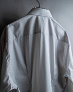 "DOLCE & GABBANA" Cuff logo engraved oversized shirt