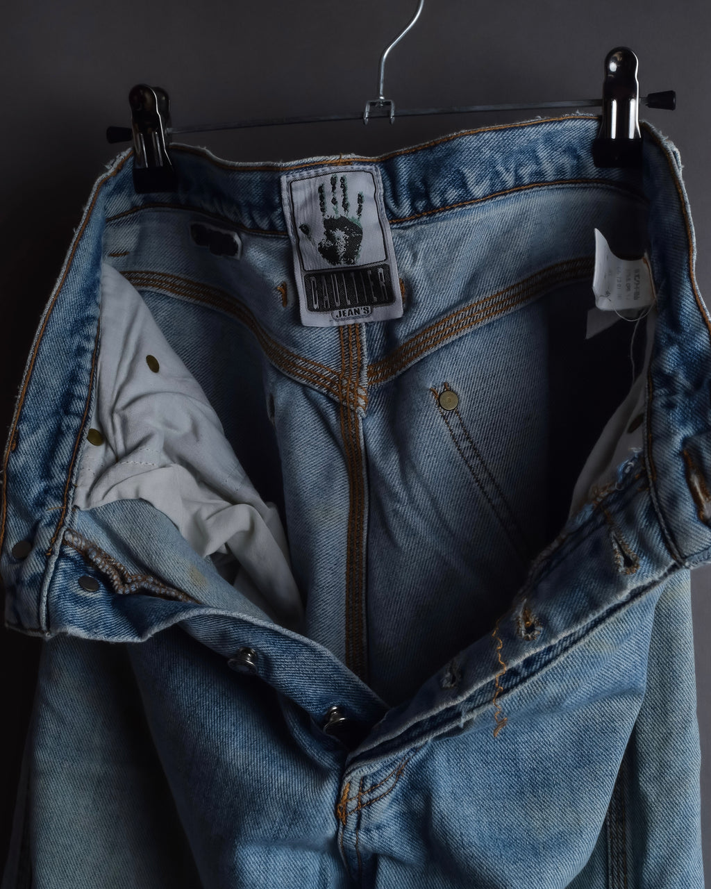 "JEAN PAUL GAULTIER JEANS" Beautiful fade button fly straight denim