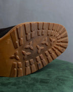 "HERMES" Shearling lining leather combination long boots