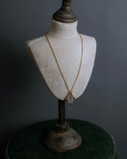 "BALENCIAGA" Red cabochon symmetrical design necklace