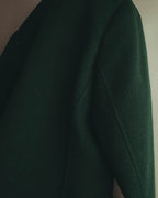 "Yves Saint Laurent" late 80's-early 90's Structured wool mohair double breasted coat