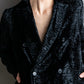 "EMPORIO ARMANI"  Dimensional wave pattern velour like chester coat