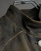 "CHANEL" 2000AW Karl Lagerfeld period calf leather vest