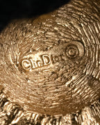 “Christian Dior” 80’s–Early 90’s Sun and moon motif rhinestone brooch