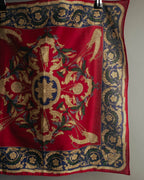 “CELINE” 80’s-90’s Baroque carriage motif mini scarf