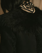 -SPECIAL- "GUCCI" 90's-00's Leather combination fur long coat