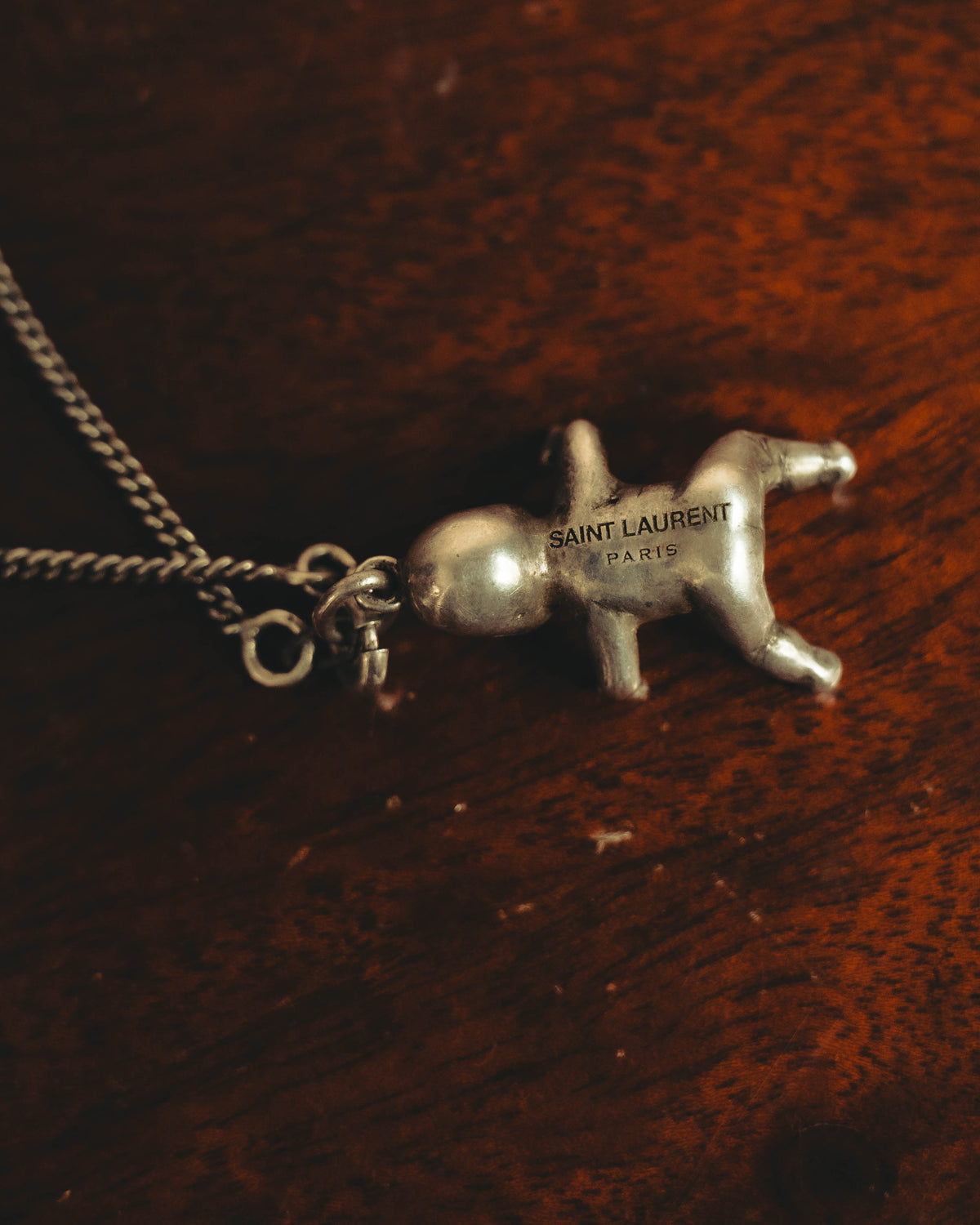 "Saint Laurent" 10's-20's Sculptural doll pendant necklace