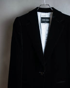 "GIORGIO ARMANI" Beautiful shape velour tailored jacket
