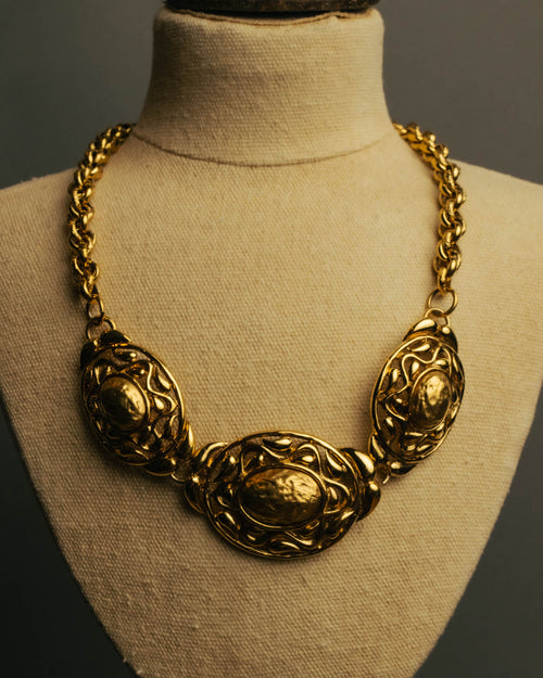 -SPECIAL- “YVES SAINT LAURENT” 80’s-90’s Baroque statement necklace