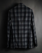 "DRIES VAN NOTEN" 2012-2018 lightweight madras check tailored jacket