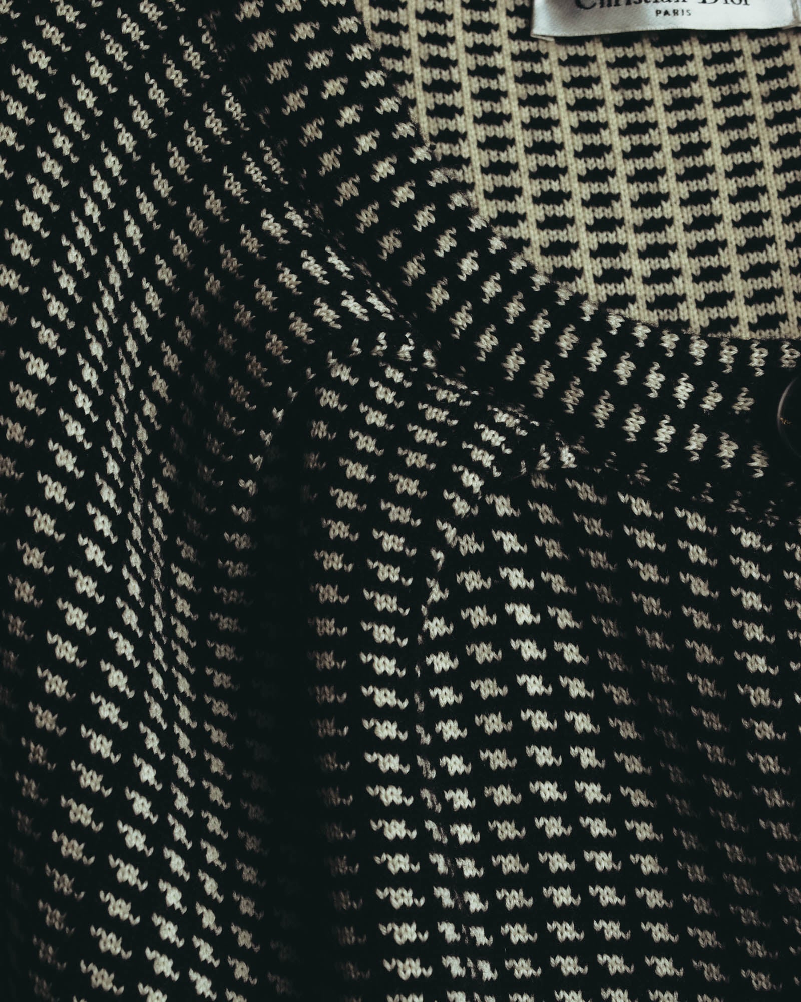 "Christian Dior" 00's Textured wool knit coat