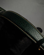 "E. MARINELLA Sottobraccio" Slide closure design 2way leather bag