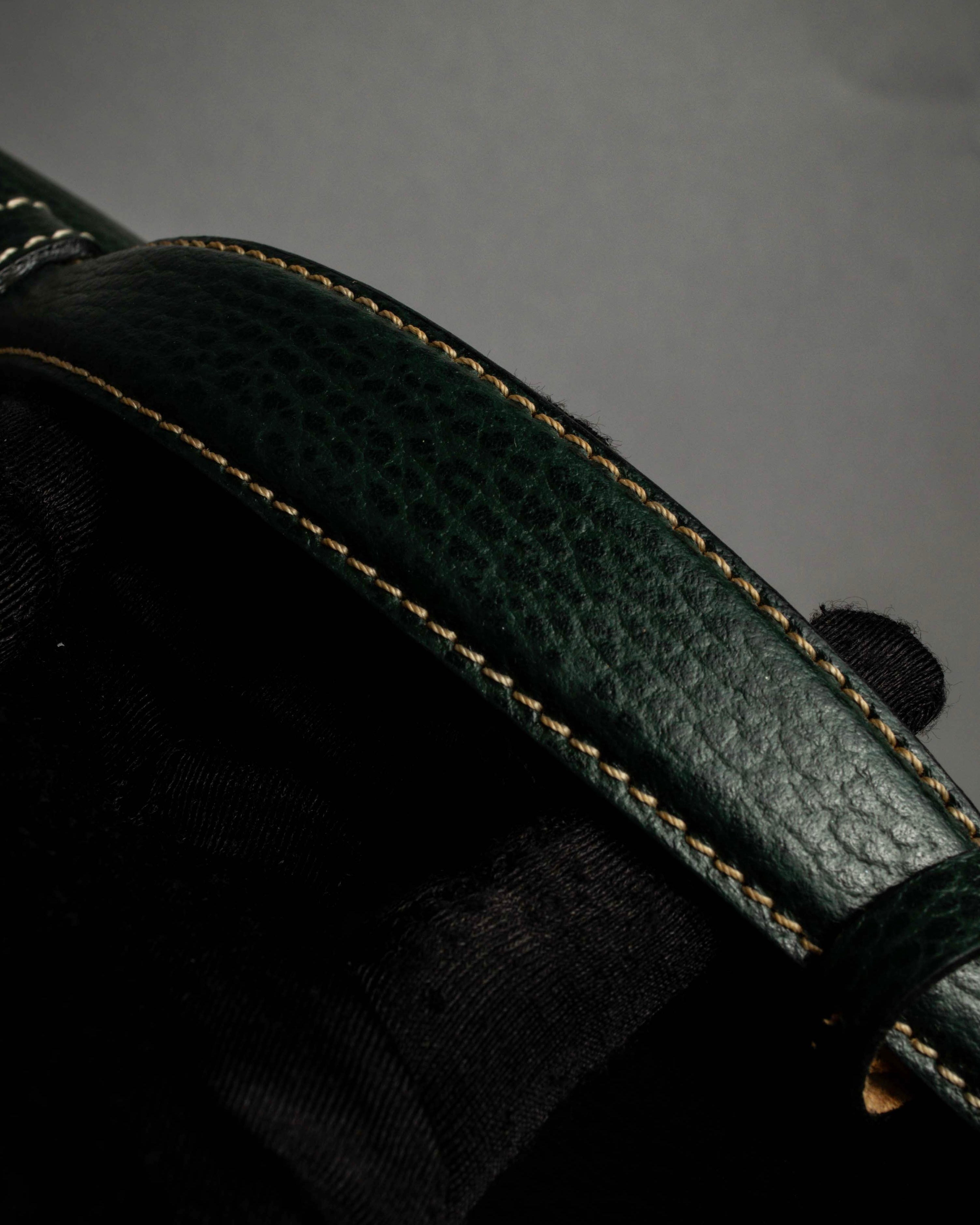 "E. MARINELLA Sottobraccio" Slide closure design 2way leather bag