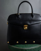 "Salvatore Ferragamo" 90's Animal motif studs design leather bag