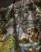 "HERMES" Passion flower print Carre 90 silk scarf