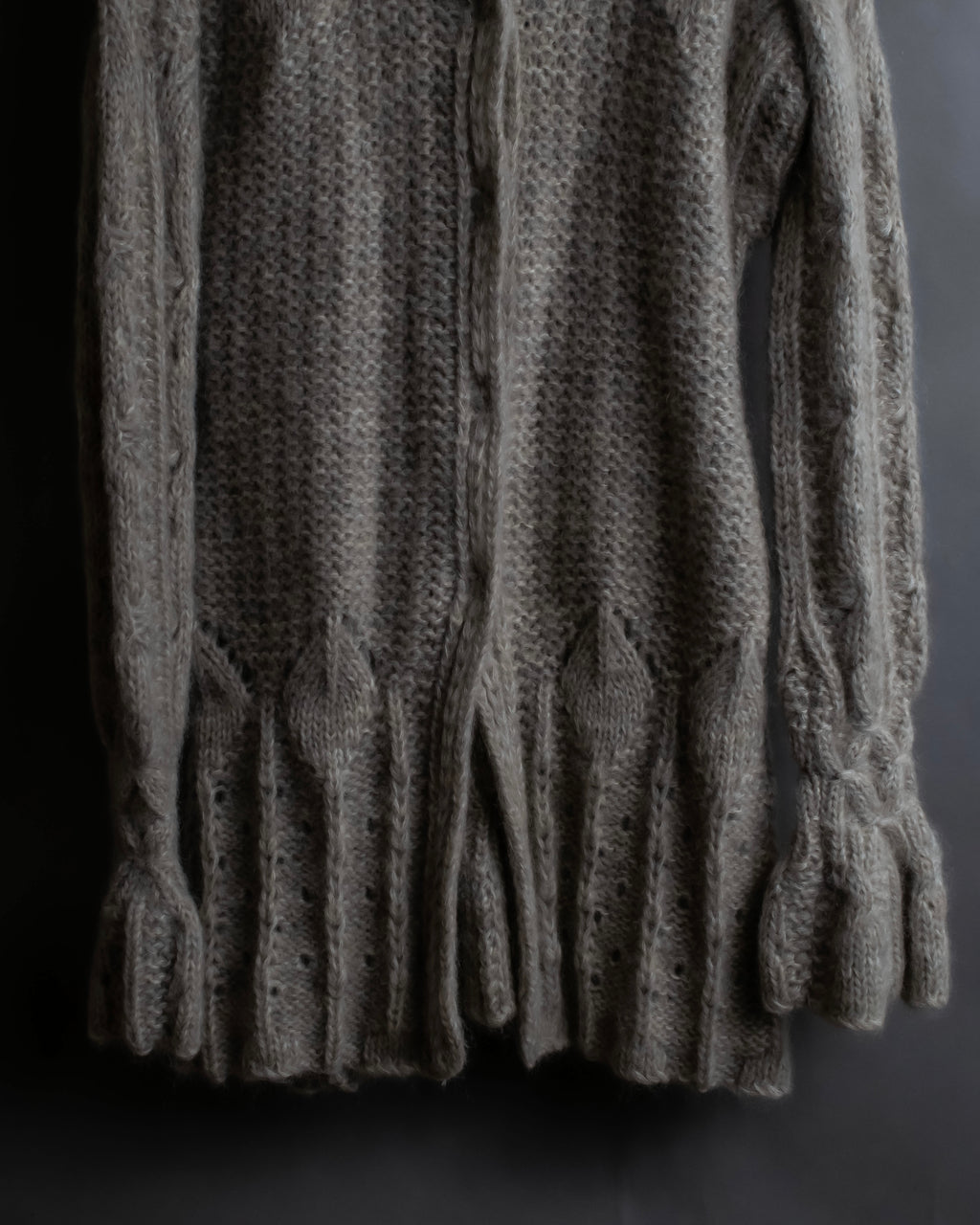 "ERMANNO SCERVINO" Three-dimensional knit long cardigan