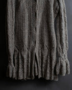 "ERMANNO SCERVINO" Three-dimensional knit long cardigan