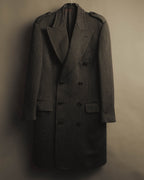 “GUCCI” Late 90’s-early 00’s military double breasted wool coat