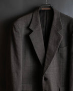 "Vintage heathered wool tailored jacket"