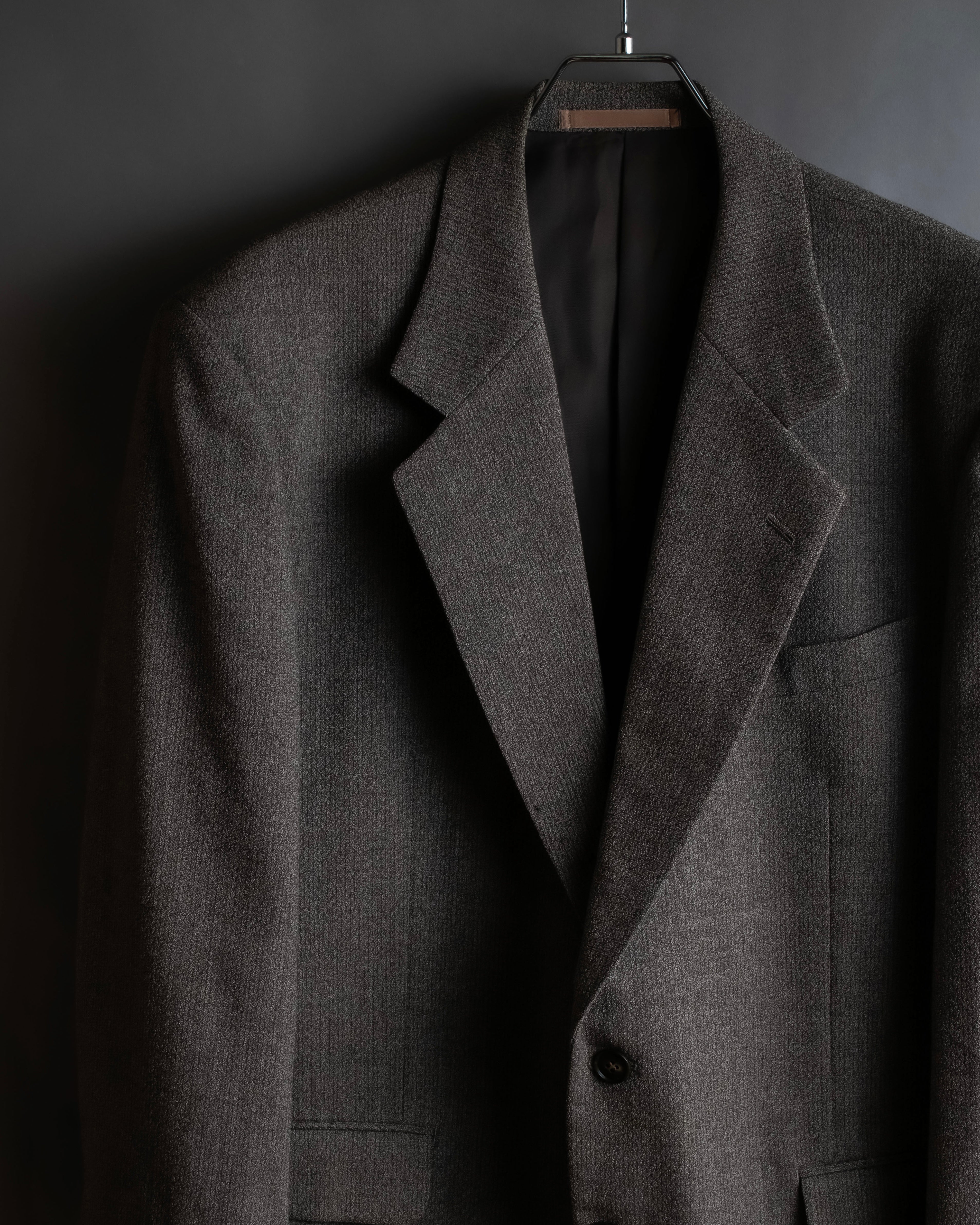 "Vintage heathered wool tailored jacket"