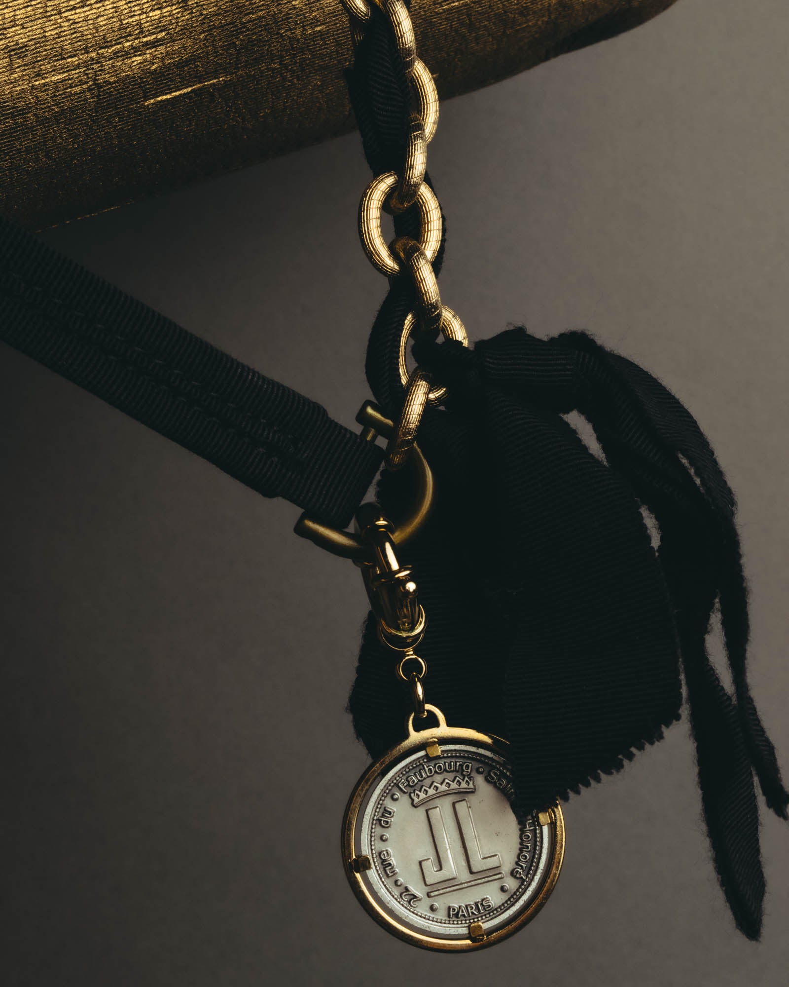 “LANVIN” 2008-2015 Metallic Happy shoulder bag