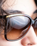 "BOTTEGA VENETA" Butterfly frame tortoiseshell sunglasses