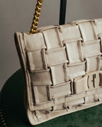 -SPECIAL- “Salvatore Ferragamo” 2020-2022 Woven vara chain shoulder bag