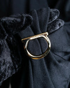 "Salvatore Ferragamo" Gancini motif belted design long dress