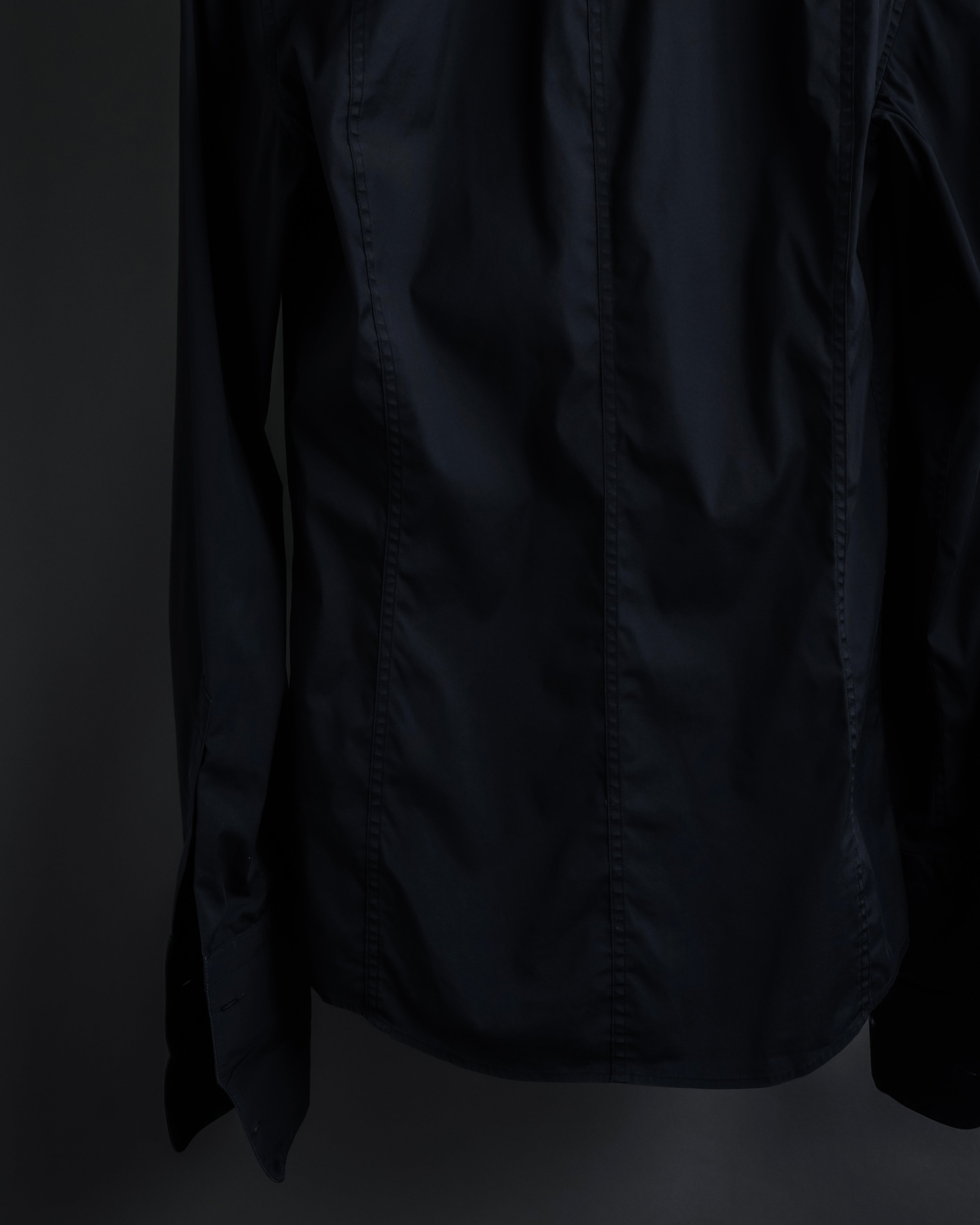 "Dolce & Gabbana" Logo embroidered tie design dress shirt