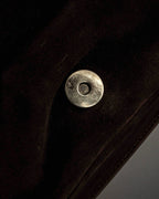 "PRADA" Leather loop strap design suede leather bag