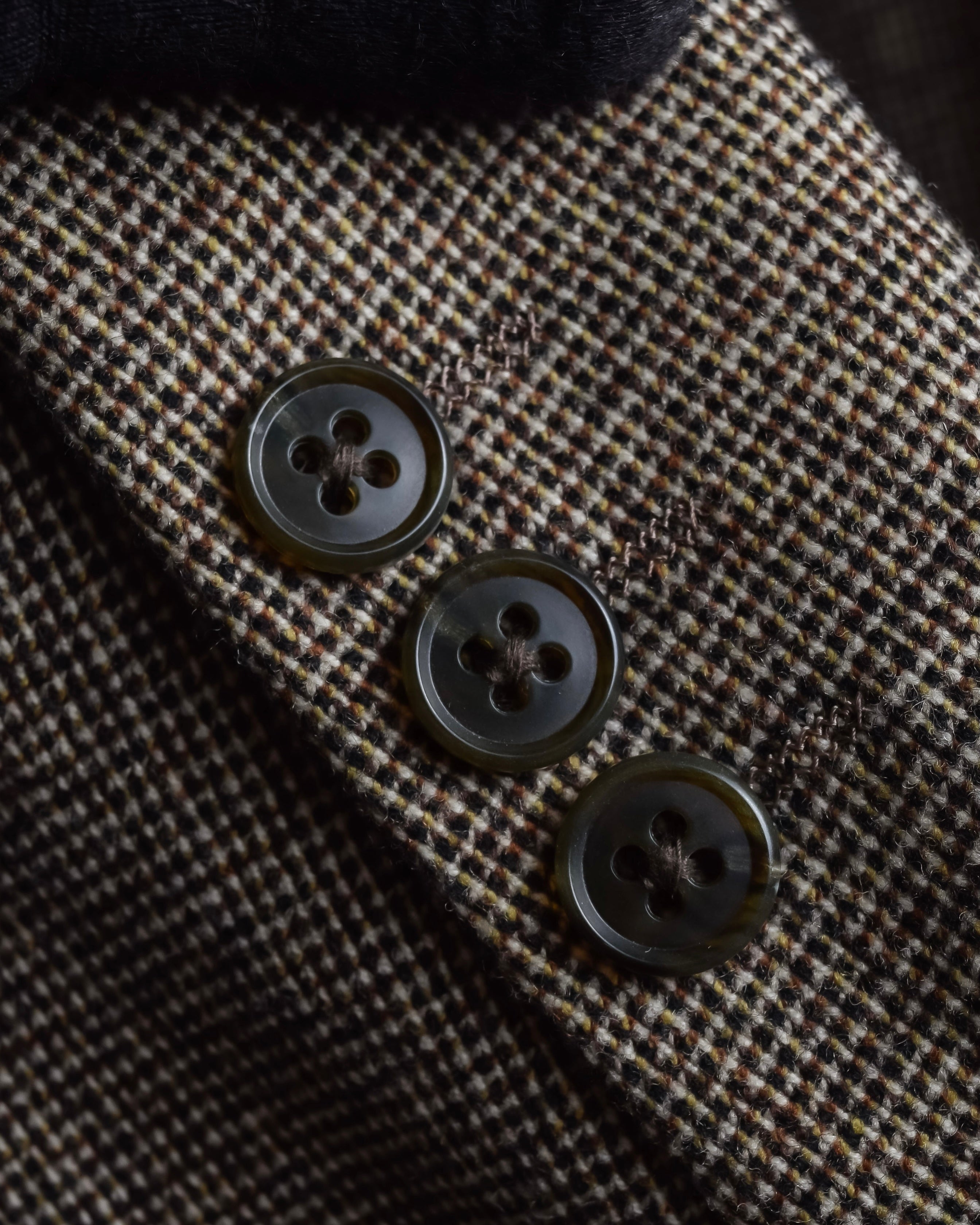 "BROOKS BROTHERS" Melange tweed three-piece suit