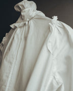 -SPECIAL- “YVES SAINT LAURENT” 70’s-90’s Ruffled high-neck blouse