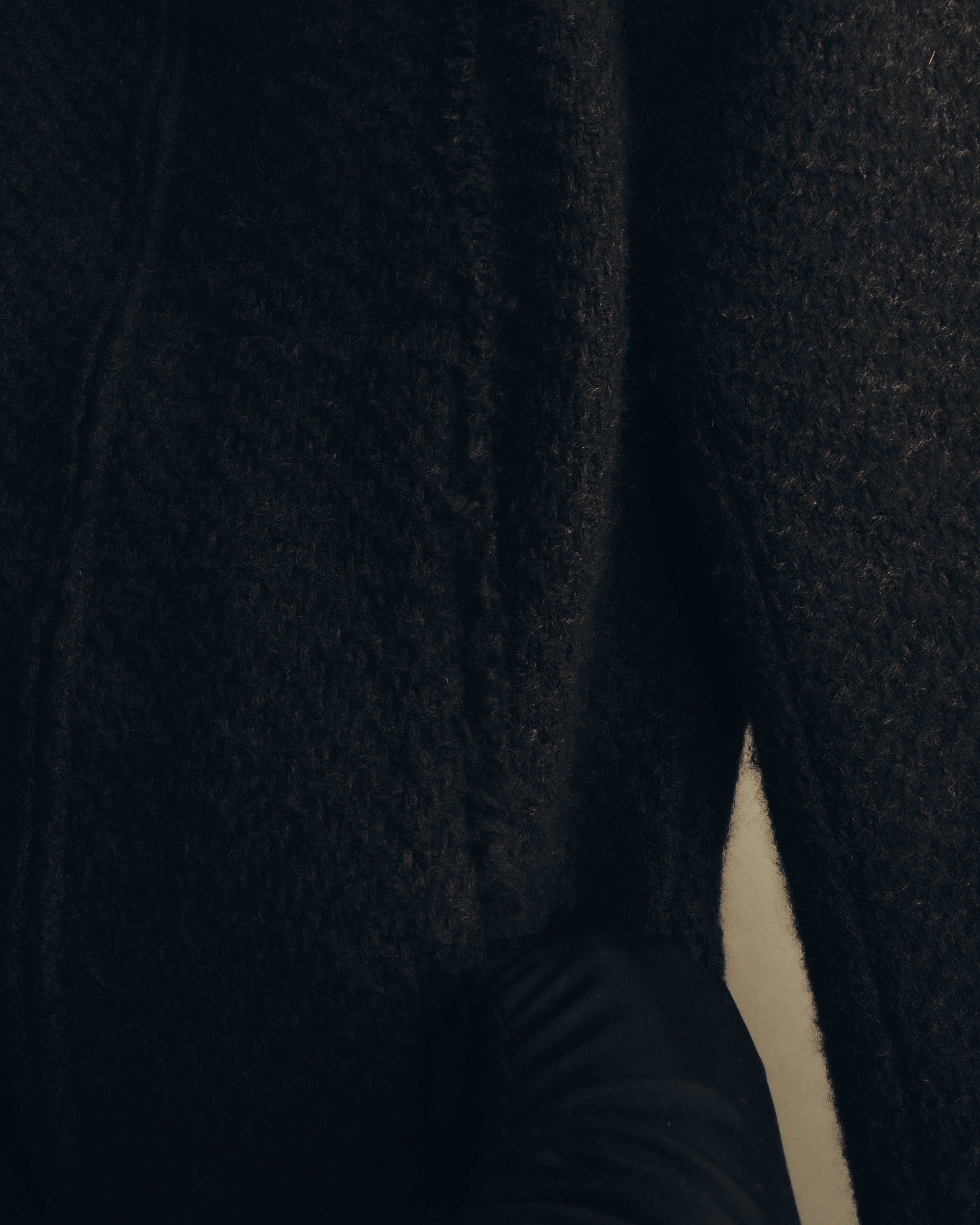"CHANEL" 04AW Textured wool angora tweed zip jacket