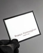 "Franco Parmiggiani" Turn lock design crocodile texture hand bag