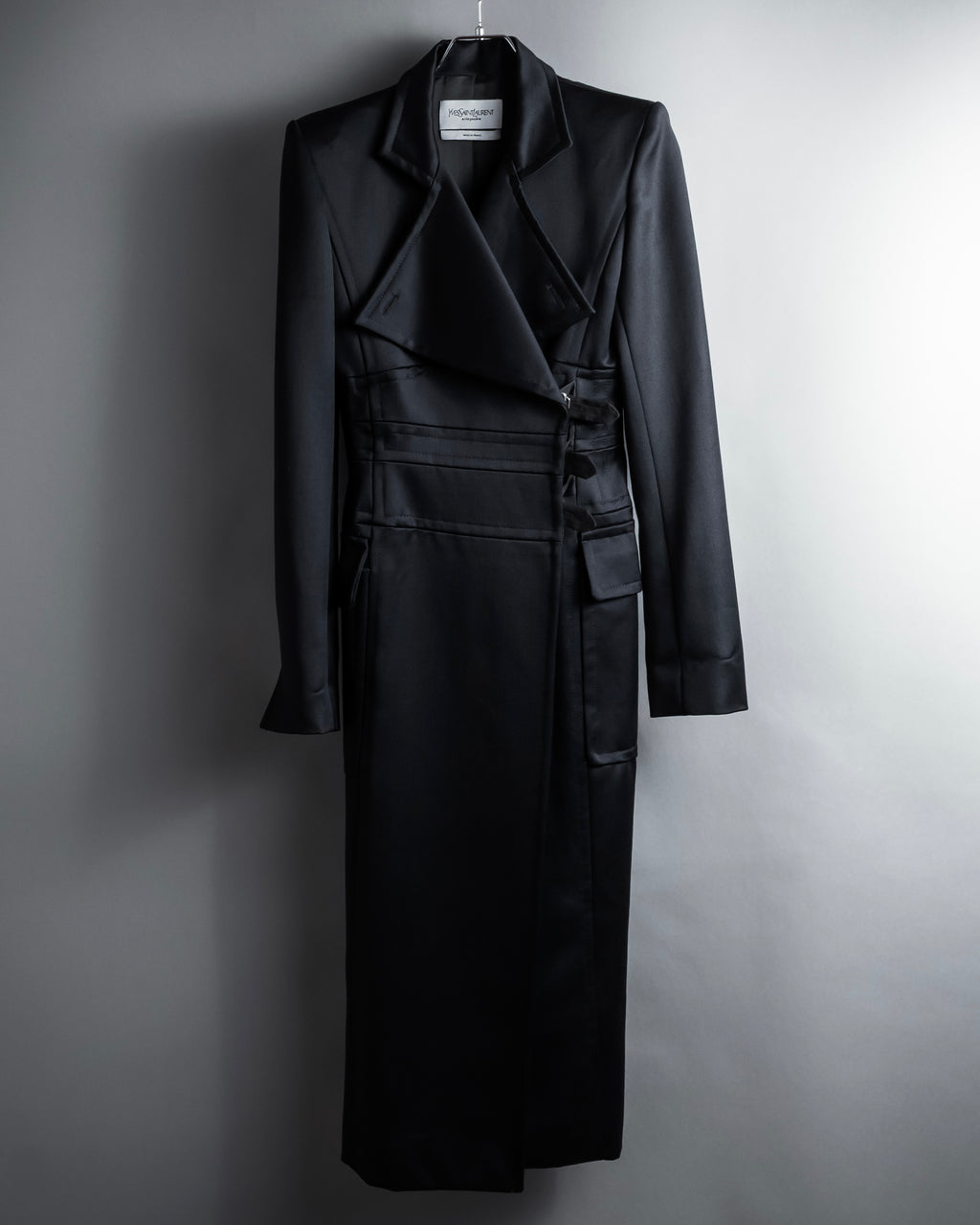 -SPECIAL- "YVES SAINT LAURENT rive gauche" 03 year Tom Ford period corset design long coat