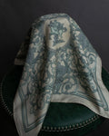 "HERMES" Petit Carre 45 LES TUILERIES silk scarf
