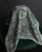 "HERMES" Petit Carre 45 LES TUILERIES silk scarf