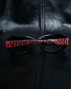 "Vivienne Westwood" Engraved temple logo oval sunglasses